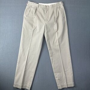 Polo by Ralph Lauren Andrew Pant Pleated Chinos Khaki 36x32 (fit 35x30)